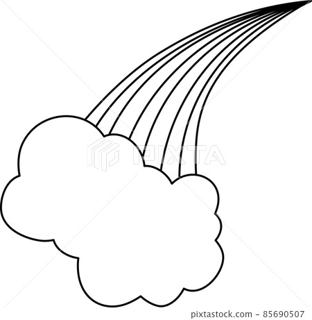 彩虹拱門和雲彩天氣魔術幻想 85690507