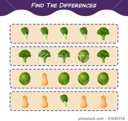 Find the differences between cartoon christmas. Searching game. Educational game for pre shool years kids and toddlers 85690750