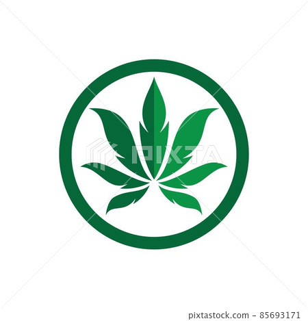 Cannabis logo images illustration 85693171
