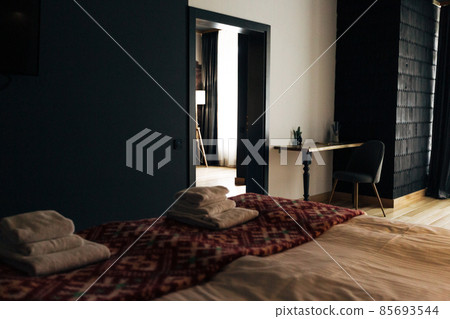 Hotel rooms. Wood finish. Beautiful nice interior Hotel rooms. Wood finish. Beautiful nice interior 85693544