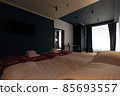 Hotel room. Wood finish. Beautiful interior with big window 85693557