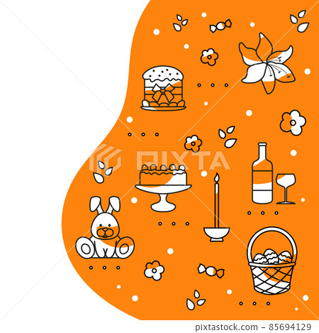 Happy Easter Cake Holiday Festive Egg Religion Happy Easter Cake Holiday Festive Egg Religion 85694129