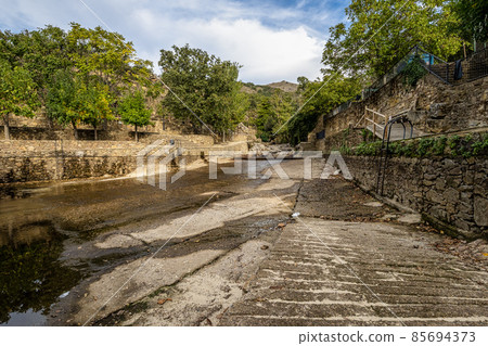 Natural swimming pool in Casas del Monte, Extremadura, Spain 85694373