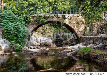 Natural swimming pool in Casas del Monte, Extremadura, Spain 85694374