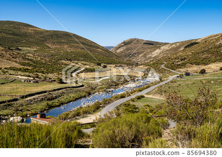 Gredos mountains at the platform of gredos to the lake Avila Castile Leon Spain Gredos mountains at the platform of gredos to the lake Avila Castile Leon Spain 85694380