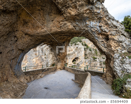 Window of devil. Ventano del Diablo. Villalba de la Sierra, Cuenca, Spain - Europe. Window of devil. Ventano del Diablo. Villalba de la Sierra, Cuenca, Spain - Europe. 85694409