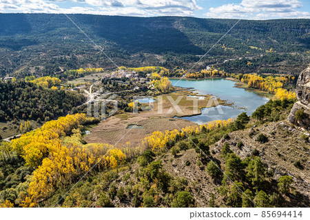 The Una lagoon, a lagoon located in the town of Una, in the province of Cuenca, Castilla La Mancha, Spain The Una lagoon, a lagoon located in the town of Una, in the province of Cuenca, Castilla La Mancha, Spain 85694414