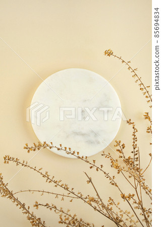 Produce marble base for product engraving background 85694834