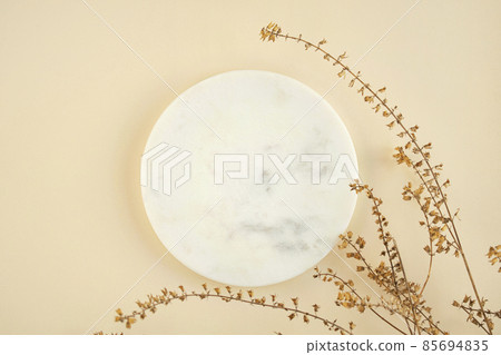 Produce marble base for product engraving background 85694835