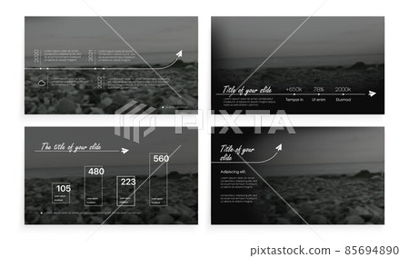Presentation templates. Minimalist design, easy to edit. 85694890