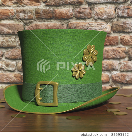 St Patrick day green leprechaun hat St Patrick day green leprechaun hat 85695552