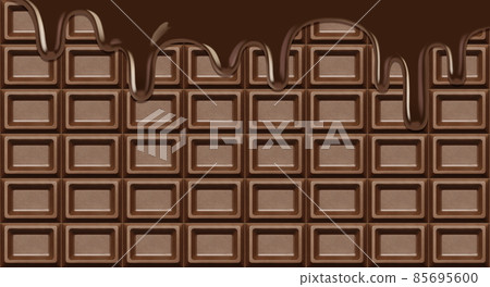 Chocolate plate chocolate illustration real valentine Chocolate plate chocolate illustration real valentine 85695600