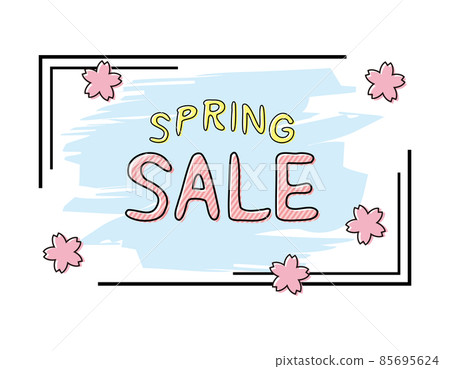 Spring sale vector illustration - Stock Illustration [85695624] - PIXTA