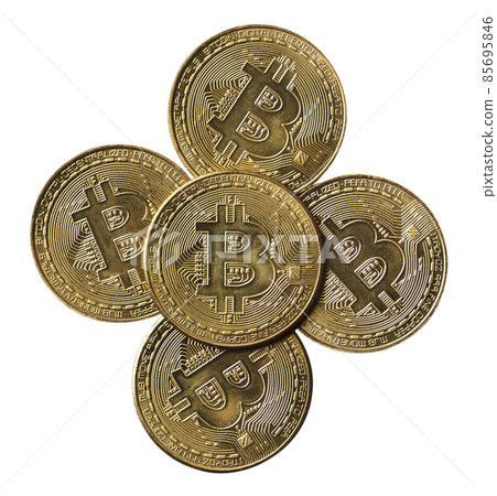 Bitcoin virtual currency cryptocurrency currency top view Bitcoin cryptocurrency ビットコイン 85695846