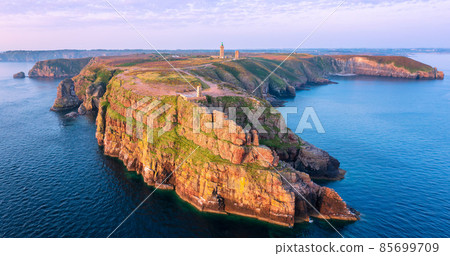 Cap Frehel peninsula in Cotes-d'Armor, Brittany, France 85699709