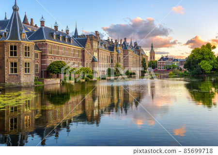 The Binnenhof castle in the Hague city, Netherlands The Binnenhof castle in the Hague city, Netherlands 85699718