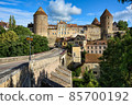 Medieval Old town of Semur en Auxois, Burgundy, France 85700192