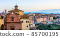 San Giuseppe church and Siena Old town, Italy 85700195