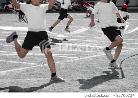 Elementary school athletic meet, foot race goal Elementary school athletic meet, foot race goal 85700724