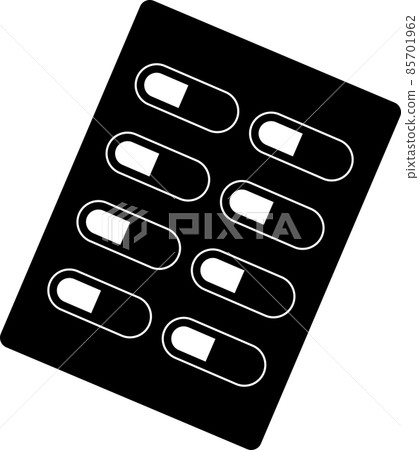 Pictogram of capsule medicine - Stock Illustration [85701962] - PIXTA