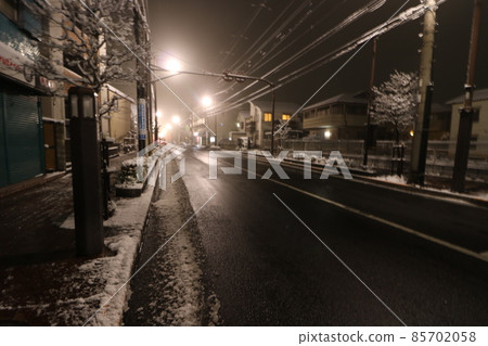 Adachi-ku, Tokyo, where heavy snow fell in January 2022 85702058