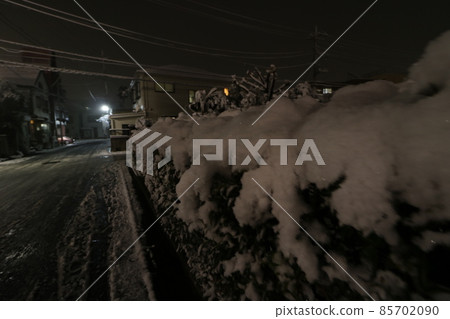 Adachi-ku, Tokyo, where heavy snow fell in January 2022 85702090