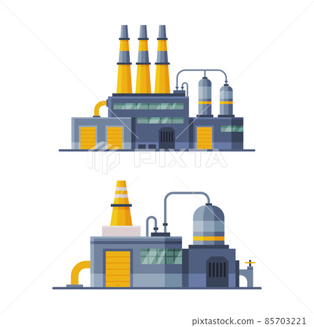 Waste Management or Garbage Processing Factory or Plant Vector Set Waste Management or Garbage Processing Factory or Plant Vector Set 85703221