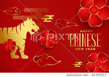 realistic 2022 chinese new year of the tiger traditinal banner realistic 2022 chinese new year of the tiger traditinal banner 85705457