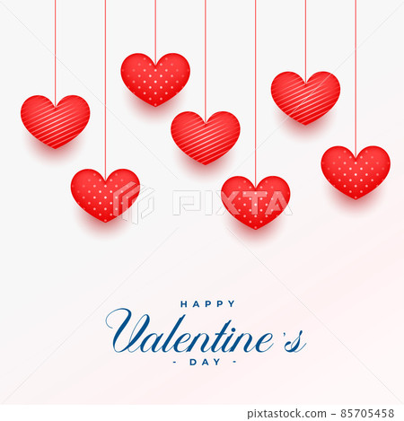 realistic 3d hearts valentines day background realistic 3d hearts valentines day background 85705458