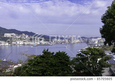 長崎市長崎港從長崎縣長崎市的格洛弗花園 85705605