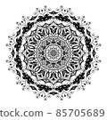 Mandala flower shape, vector design decorate for background 85705689