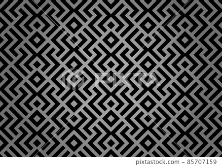 Abstract geometric pattern. A seamless vector background. Black and gray ornament. Graphic modern pattern. Simple lattice graphic design Abstract geometric pattern. A seamless vector background. Black and gray ornament. Graphic modern pattern. Simple lattice graphic design 85707159