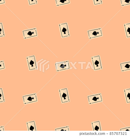 Game cards spades seamless pattern. Design gambling. 85707321