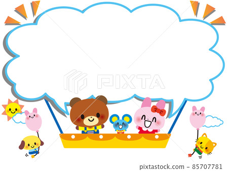 Frame balloon animal cute Frame balloon animal cute 85707781