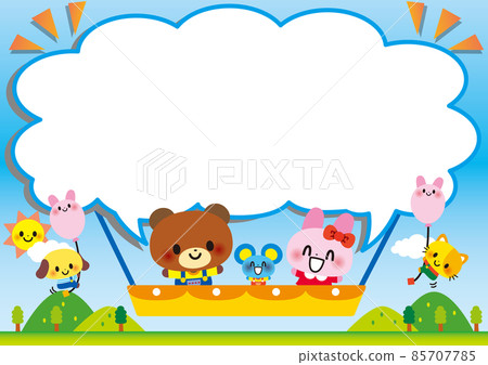 Frame balloon animal cute Frame balloon animal cute 85707785