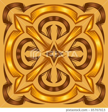Ceramic tile pattern. Wall or floor texture. Absrtract decorative porcelain pottery. Ceramic tile pattern. Wall or floor texture. Absrtract decorative porcelain pottery. 85707813