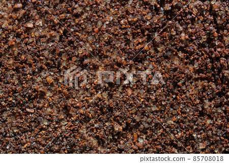 Face coffee scrub texture. Cream skincare cosmetic. Organic stroke 85708018