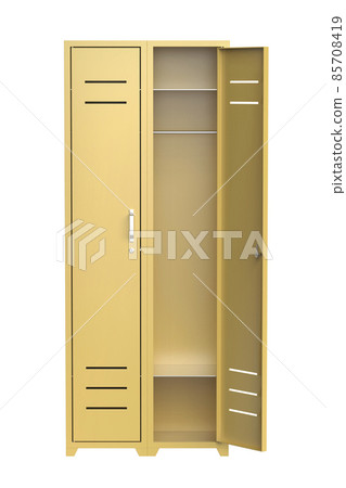 Yellow metal lockers 85708419