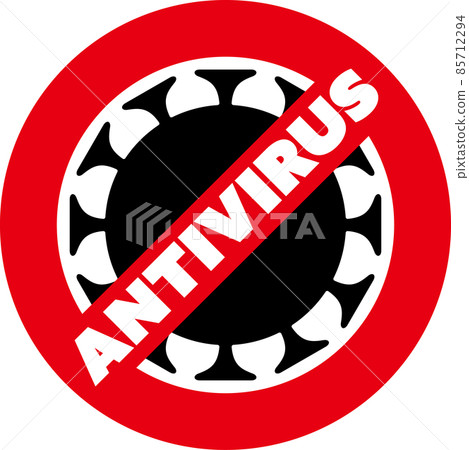 New corona countermeasure antivirus symbol mark New corona countermeasure antivirus symbol mark 85712294