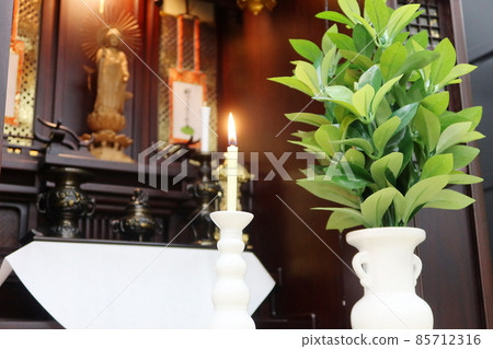 Amida Nyorai and funeral Buddhist altars at Higashi Honganji Temple enshrined in the Karaki Buddhist altar 1 85712316