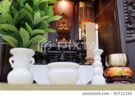 Buddha statue of Zen Buddhist Buddhist altar enshrined in Karaki Buddhist altar and funeral Buddhist altar 2 85712320