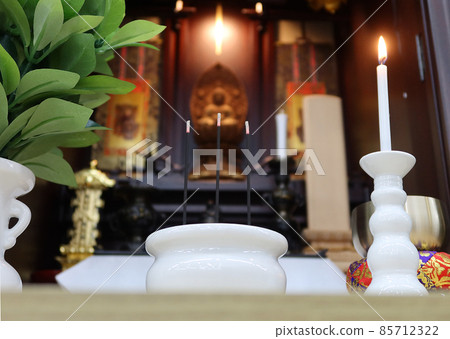 Buddha statue of Zen Buddhist Buddhist altar enshrined in Karaki Buddhist altar and funeral Buddhist altar 3 85712322