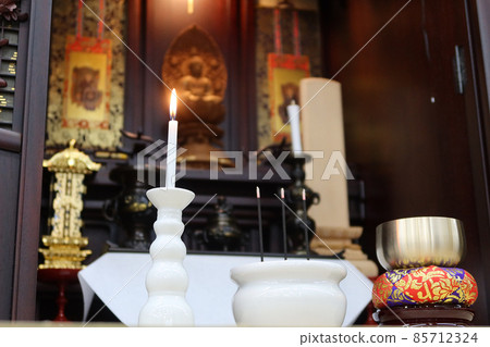 Buddha statue of Zen Buddhist Buddhist altar enshrined in Karaki Buddhist altar and funeral Buddhist altar 4 85712324