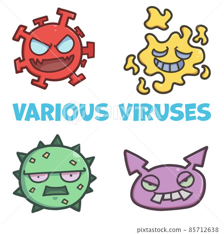 Bacteria Cute virus Bacteria Bacteria Cute virus Bacteria 85712638