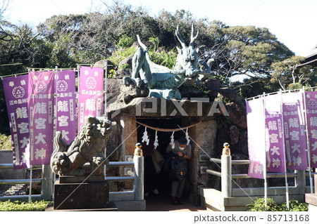 Enoshima Shinto Shrine Dragon 85713168