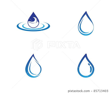 Water drop vector icon - Stock Illustration [85713403] - PIXTA