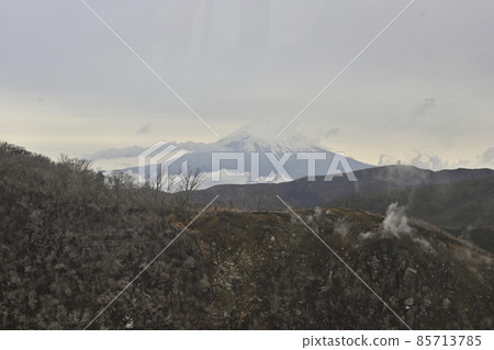 Hakone, Mt. Fuji seen from Owakudani Hakone, Mt. Fuji seen from Owakudani 85713785