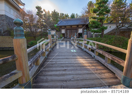 Oshi Castle Gate Gyoda City Early Autumn Scenery Oshi Castle Gate Gyoda City Early Autumn Scenery 85714189