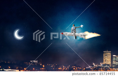 Business success and targets achievement concept. Business success and targets achievement concept. 85714455