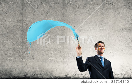 Creative inspiration of young businessman 85714540